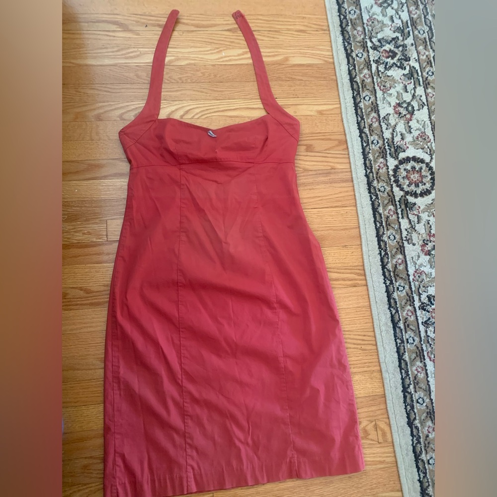 Jacob Vibrant Red halter dress sz s